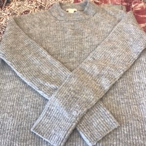 Grey knit sweater